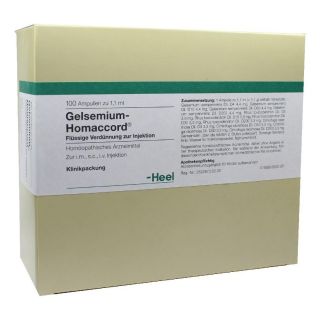 Gelsemium Homaccord Ampullen 100 stk von Biologische Heilmittel Heel GmbH PZN 00412984
