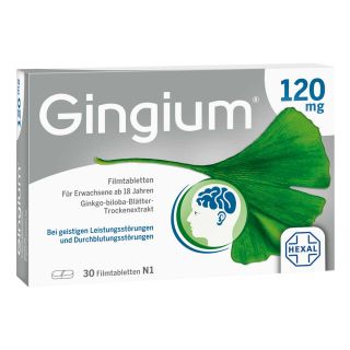 Gingium 120 mg Filmtabletten 30 stk von Hexal AG PZN 14171165