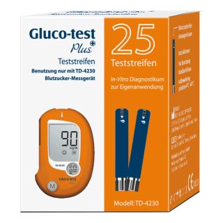Gluco Test Plus Blutzuckerteststreifen 25 stk von Aristo Pharma GmbH PZN 07123183