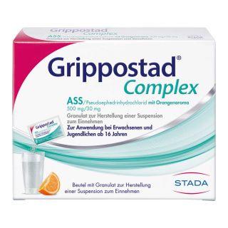 Grippostad Complex ASS/Pseudoephedrin bei Schnupfen und erkältun 10 stk von STADA Consumer Health Deutschlan PZN 16903460