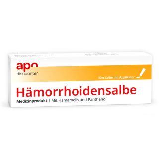 Hämorrhoidensalbe mit Hamamelis und Panthenol von apodiscounter 30 g von Viamedi Healthcare GmbH PZN 18881811