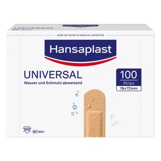 Hansaplast Universal Strips waterres.19x72mm 100 stk von Beiersdorf AG PZN 01215292