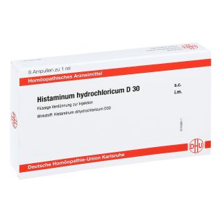 Histaminum hydrochloricum D30 Ampullen 8X1 ml von DHU-Arzneimittel GmbH & Co. KG PZN 11706387
