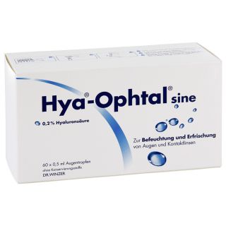 Hya Ophtal sine Augentropfen 60X0.5 ml von Dr. Winzer Pharma GmbH PZN 04394728