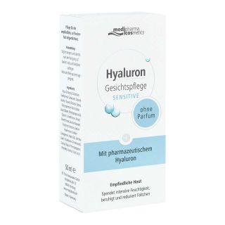 Hyaluron Gesichtspflege sensitive Creme 50 ml von Dr. Theiss Naturwaren GmbH PZN 12544231