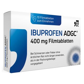 Ibuprofen Adgc 400 Mg Filmtabletten 10 stk von Zentiva Pharma GmbH PZN 17445309