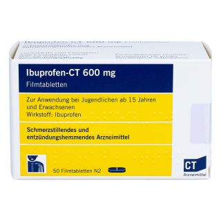 Ibuprofen-CT 600mg 50 stk von AbZ Pharma GmbH PZN 04190894