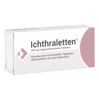 Ichthraletten 200 Mg Magensaftresistente Tabletten 84 stk von Ichthyol-Gesellschaft Cordes Her PZN 17506956