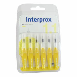 Interprox reg mini gelb Interdentalbürste Blister 6 stk von DENTAID GmbH PZN 09043353