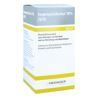Isopropylalkohol 70% Hedinger 1000 ml von Aug. Hedinger GmbH & Co. KG PZN 06426409