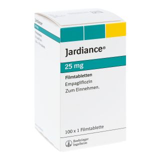 Jardiance 25 mg Filmtabletten 100 stk von Boehringer Ingelheim Pharma GmbH PZN 10262132
