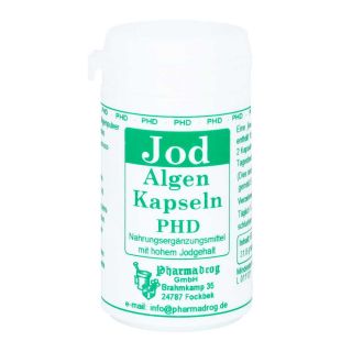 Jod Algen Kapseln 60 stk von Pharmadrog GmbH PZN 02847025
