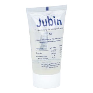 Jubin Zuckerlösung schnelle Energie 40 g von Andreas Jubin Pharma Vertrieb PZN 08508212