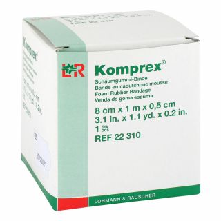 Komprex Schaumgummi Binde 1mx8cm St.0,5cm 1 stk von Lohmann & Rauscher GmbH & Co.KG PZN 00590964