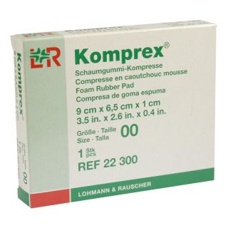 Komprex Schaumgummi Kompr. Größe 00 oval 1 stk von Lohmann & Rauscher GmbH & Co.KG PZN 00591018