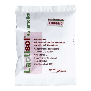 Lactisol Karamellen Classic ohne Zucker 50 g von Galactopharm Dr. Sanders GmbH &  PZN 12485623