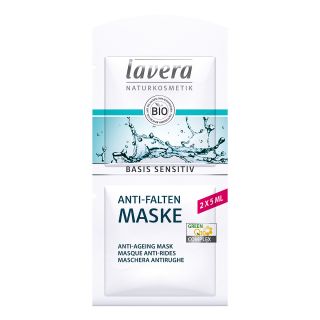 Lavera basis sensitiv Anti-falten Maske Q10 4spra. 2X5 ml von LAVERANA GMBH & Co. KG PZN 12657550