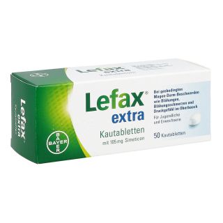 Lefax extra Kautabletten 50 stk von Bayer Vital GmbH PZN 02563836