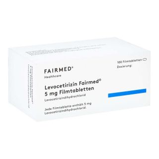 Levocetirizin Fairmed 5 mg Filmtabletten 100 stk von Fairmed Healthcare GmbH PZN 16580784