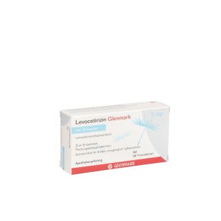 Levocetirizin Glenmark 5mg 50 stk von Glenmark Arzneimittel GmbH PZN 03343054