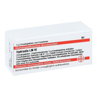 Lm Hydrastis Vi Globuli 5 g von DHU-Arzneimittel GmbH & Co. KG PZN 02659364