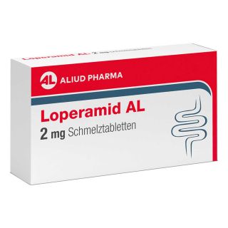 Loperamid AL 2 Mg Schmelztabletten 12 stk von ALIUD Pharma GmbH PZN 15610187