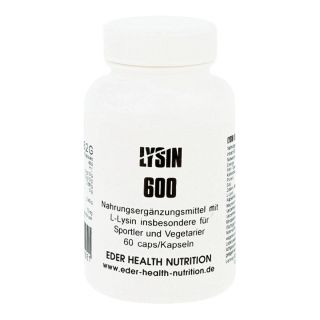 Lysin 600 Kapseln 60 stk von EDER Health Nutrition PZN 01840848