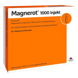 Magnerot 1000 Injekt Ampullen 10X10 ml von Wörwag Pharma GmbH & Co. KG PZN 02606942