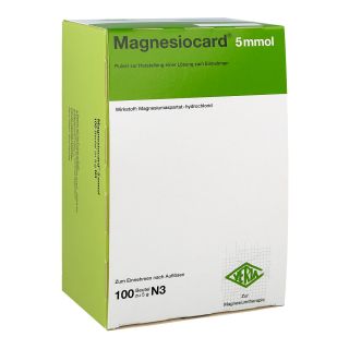 Magnesiocard 5 mmol Pulver 100 stk von Verla-Pharm Arzneimittel GmbH &  PZN 01667870