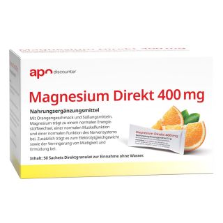 Magnesium Direkt 400 mg Sticks von apodiscounter 50X3 g von apo.com Group GmbH PZN 18306857