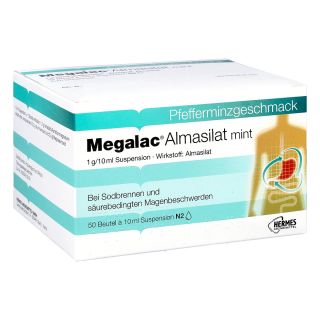 Megalac Almasilat mint Beutel 50X10 ml von HERMES Arzneimittel GmbH PZN 04745808