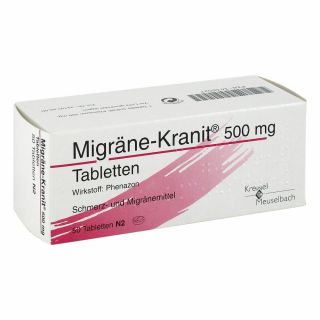 Migräne-Kranit 500mg 50 stk von HERMES Arzneimittel GmbH PZN 03438027
