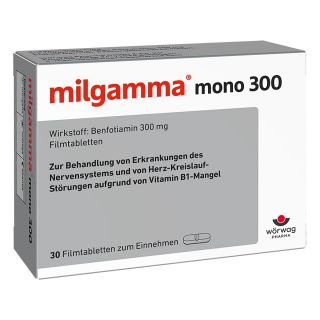 Milgamma mono 300 Filmtabletten 30 stk von Wörwag Pharma GmbH & Co. KG PZN 04002148