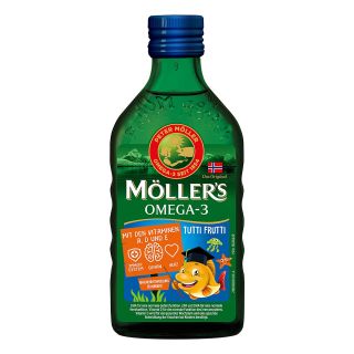 Möller's Omega-3 Kids Fruchtgeschmack Öl 250 ml von Kyberg Pharma Vertriebs GmbH PZN 15638429