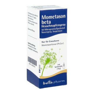 Mometason beta Heuschnupfenspray 50[my]g/sp.140 Sp 18 g von betapharm Arzneimittel GmbH PZN 14374141