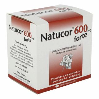 Natucor 600mg forte 100 stk von Rodisma-Med Pharma GmbH PZN 04165301