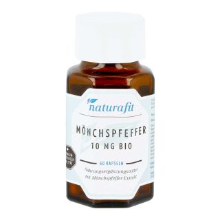 Naturafit Mönchspfeffer 10 mg Bio Kapseln 60 stk von NaturaFit GmbH PZN 16864263