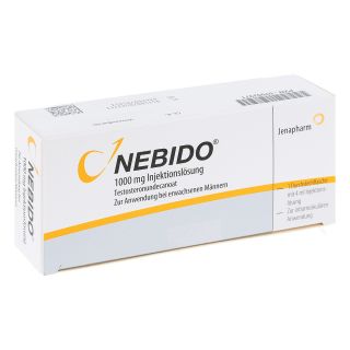 Nebido 1000 mg Injektionslösung Durchstechflasche 1 stk von GRüNENTHAL GmbH PZN 07052371