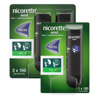 Nicorette mint Spray mit Nikotin 2+1 stk von Johnson & Johnson GmbH (OTC) PZN 08101909