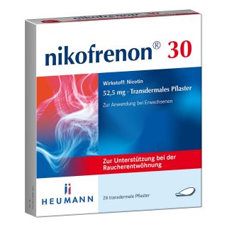 Nikofrenon 30 Heumann Transdermale Pflaster 28 stk von HEUMANN PHARMA GmbH & Co. Generi PZN 14448141