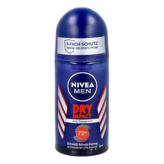 Nivea Men Deo Roll-on dry comfort 50 ml von Beiersdorf AG/GB Deutschland Ver PZN 11325892