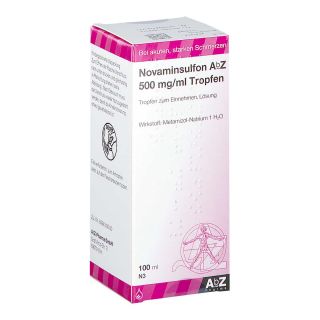 Novaminsulfon Abz 500 mg/ml Tropfen zum Einnehmen 100 ml von AbZ Pharma GmbH PZN 01123911