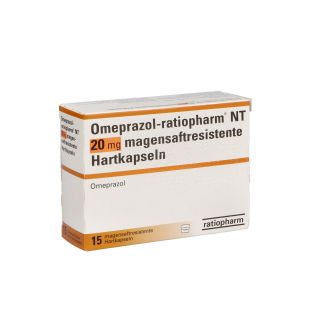 Omeprazol-ratiopharm Nt 20 mg magensaftresistente Hartkapsel 15 stk von ratiopharm GmbH PZN 00913864