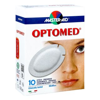 Optomed Augenkompresse selbstklebend steril 10 stk von Trusetal Verbandstoffwerk GmbH PZN 09947020