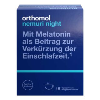 Orthomol Nemuri night Heißgetränk-Granulat 15er-Packung 15X10 g von Orthomol pharmazeutische Vertrie PZN 16918013