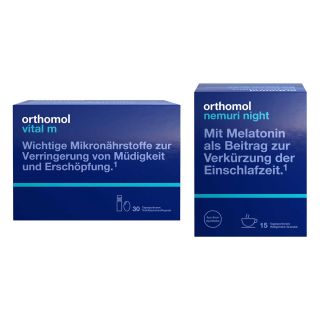 Orthomol Vital m Trinkfl.+ Orthomol Nemuri night Heißgetränk 1 Pck von  PZN 08102396