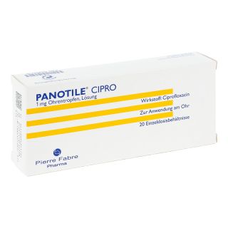 Panotile Cipro 1 mg Ohrentropfen 20X0.5 ml von Pierre Fabre Pharma GmbH PZN 09404176