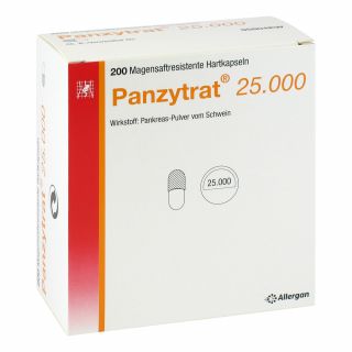 Panzytrat 25.000 Kapseln 200 stk von AbbVie Deutschland GmbH & Co. KG PZN 04893087