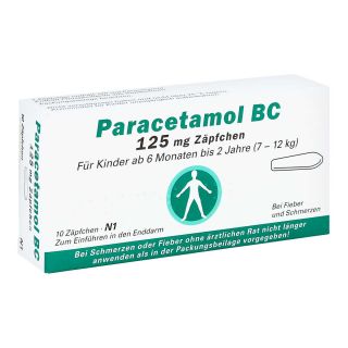 Paracetamol Bc 125 Mg Suppositorien 10 stk von BERLIN-CHEMIE AG PZN 04685816