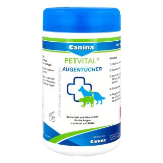 Petvital Feuchttücher für Augen 120 stk von Canina pharma GmbH PZN 00969669